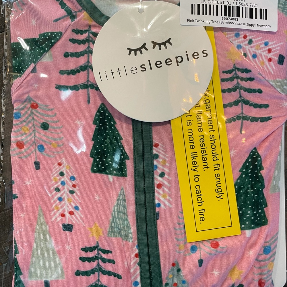 Little sleepies Christmas jammies newborn-brand new